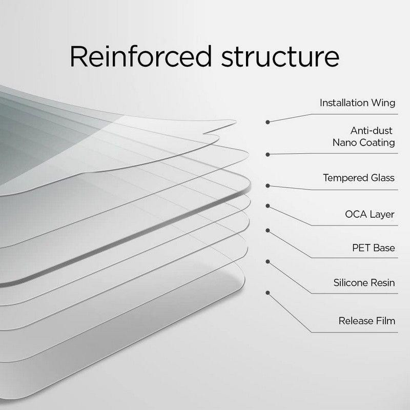 Spigen Glas.tR plonas grūdintas stiklas, skirtas iPhone 7/ 8/ SE 2020/ 2022