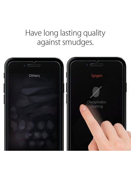 Spigen Glas.tR plonas grūdintas stiklas, skirtas iPhone 7/ 8/ SE 2020/ 2022 Spigen Glas.tR plonas grūdintas stiklas, skirtas iPhone 7/ 8/ SE 2020/ 2022