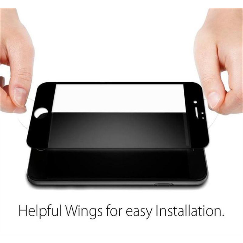 Spigen Glass FC grūdintas stiklas iPhone 7 / 8 / SE 2020 / 2022 - juodas 2 vnt.