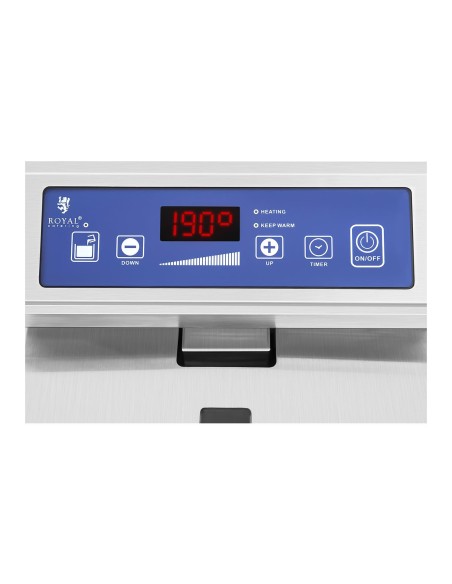 Keptuvė dviguba indukcinė gruzdintuvė 7000W 230V Royal Catering 2x 10L