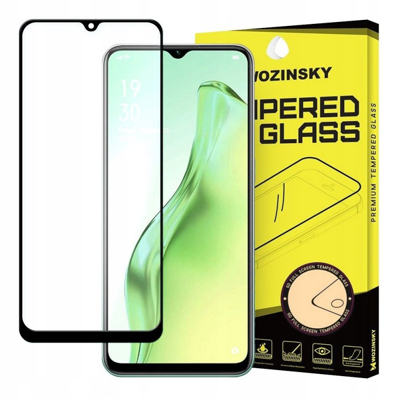 Wozinsky Full Glue grūdintas stiklas su rėmeliu Oppo A31 - juodas