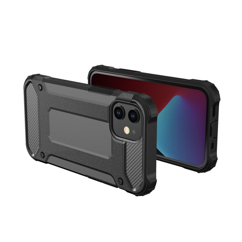 Hybrid Armor šarvuotas hibridinis dėklo dangtelis iPhone 12 Pro Max juodas