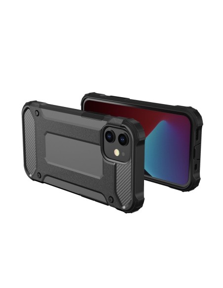 Hybrid Armor šarvuotas hibridinis dėklo dangtelis iPhone 12 Pro Max juodas Hybrid Armor šarvuotas hibridinis dėklo dangtelis iPhone 12 Pro Max juodas