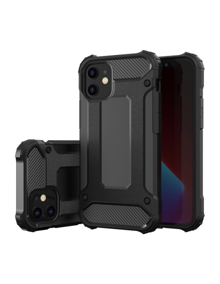 Hybrid Armor šarvuotas hibridinis dėklo dangtelis iPhone 12 Pro Max juodas Hybrid Armor šarvuotas hibridinis dėklo dangtelis iPhone 12 Pro Max juodas
