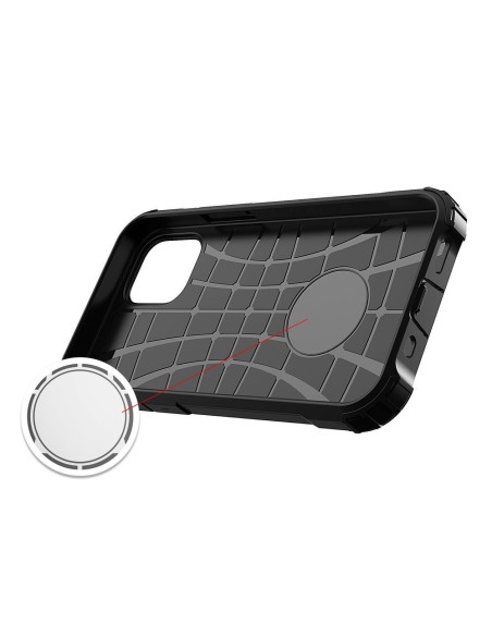 Hybrid Armor šarvuotas hibridinis dėklo dangtelis iPhone 12 Pro Max juodas Hybrid Armor šarvuotas hibridinis dėklo dangtelis iPhone 12 Pro Max juodas