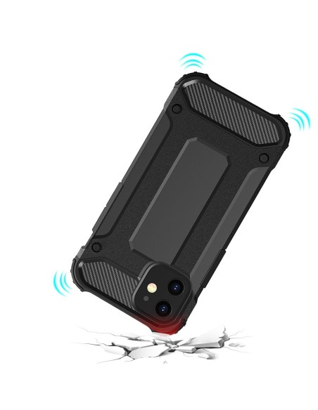 Hybrid Armor šarvuotas hibridinis dėklo dangtelis iPhone 12 Pro Max juodas Hybrid Armor šarvuotas hibridinis dėklo dangtelis iPhone 12 Pro Max juodas