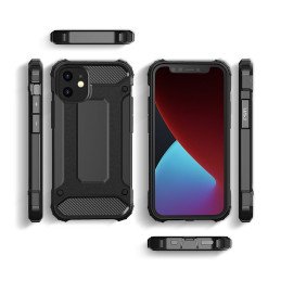 Hybrid Armor šarvuotas hibridinis dėklo dangtelis iPhone 12 Pro Max juodas