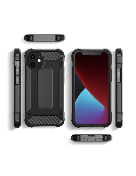 Hybrid Armor šarvuotas hibridinis dėklo dangtelis iPhone 12 Pro Max juodas Hybrid Armor šarvuotas hibridinis dėklo dangtelis iPhone 12 Pro Max juodas