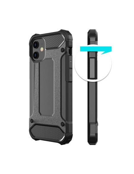Hybrid Armor šarvuotas hibridinis dėklo dangtelis iPhone 12 Pro Max juodas Hybrid Armor šarvuotas hibridinis dėklo dangtelis iPhone 12 Pro Max juodas