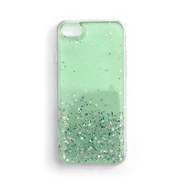 Wozinsky Star Glitter blizgus dėklo dangtelis su blizgučiais, skirtas Samsung Galaxy A41 žaliai