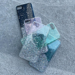 Wozinsky Star Glitter blizgus dėklo dangtelis su blizgučiais, skirtas Samsung Galaxy A41 žaliai