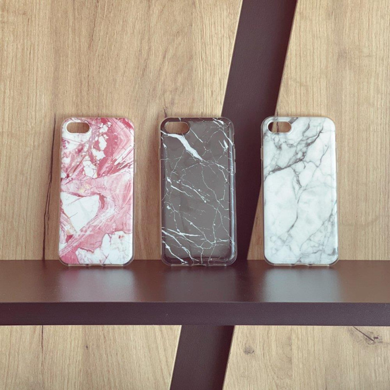 Wozinsky Marble gelio dėklo marmurinis dangtelis, skirtas Samsung Galaxy A31 rožinis