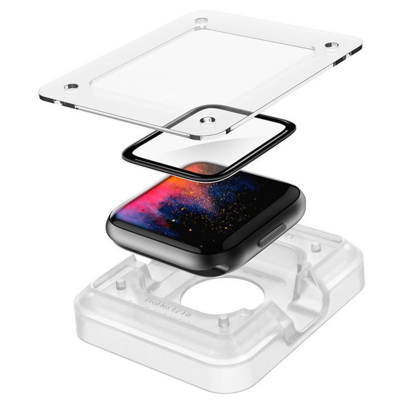 Spigen ProFlex EZ Fit hibridinis stiklas, skirtas Apple Watch 4/ 5/ 6/ SE (44 mm)