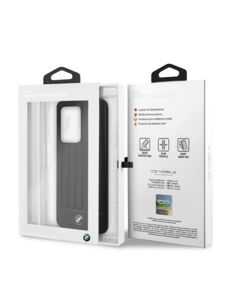 BMW Signature dėklas, skirtas Samsung Galaxy S20 Ultra - juodas