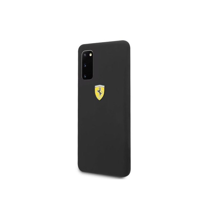 Ferrari silikoninis dėklas Samsung Galaxy S20 - juodas