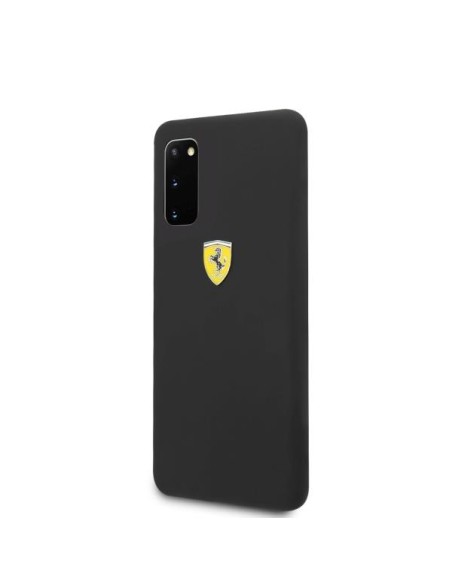 Ferrari silikoninis dėklas Samsung Galaxy S20 - juodas Ferrari silikoninis dėklas Samsung Galaxy S20 - juodas
