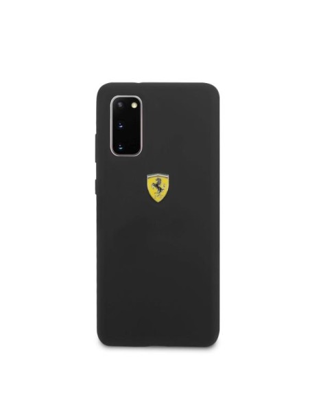 Ferrari silikoninis dėklas Samsung Galaxy S20 - juodas Ferrari silikoninis dėklas Samsung Galaxy S20 - juodas