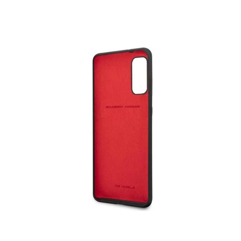 Ferrari silikoninis dėklas Samsung Galaxy S20 - juodas