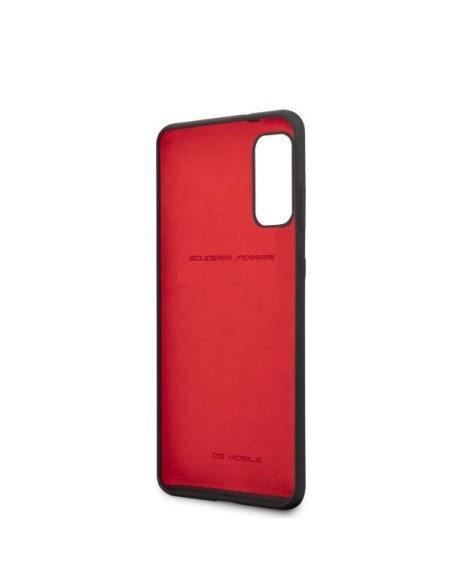 Ferrari silikoninis dėklas Samsung Galaxy S20 - juodas Ferrari silikoninis dėklas Samsung Galaxy S20 - juodas