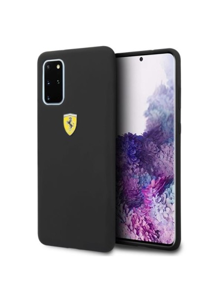 Ferrari silikoninis dėklas Samsung Galaxy S20+ - juodas Ferrari silikoninis dėklas Samsung Galaxy S20+ - juodas