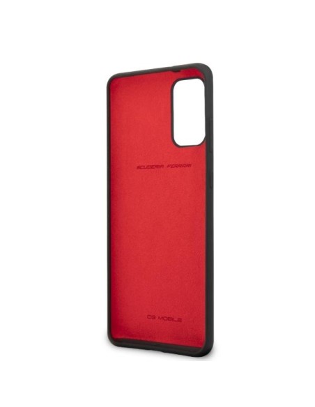 Ferrari silikoninis dėklas Samsung Galaxy S20+ - juodas Ferrari silikoninis dėklas Samsung Galaxy S20+ - juodas
