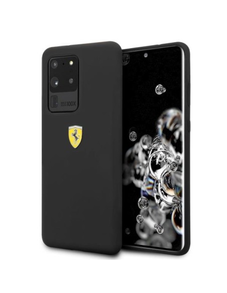 Ferrari silikoninis dėklas Samsung Galaxy S20 Ultra - juodas