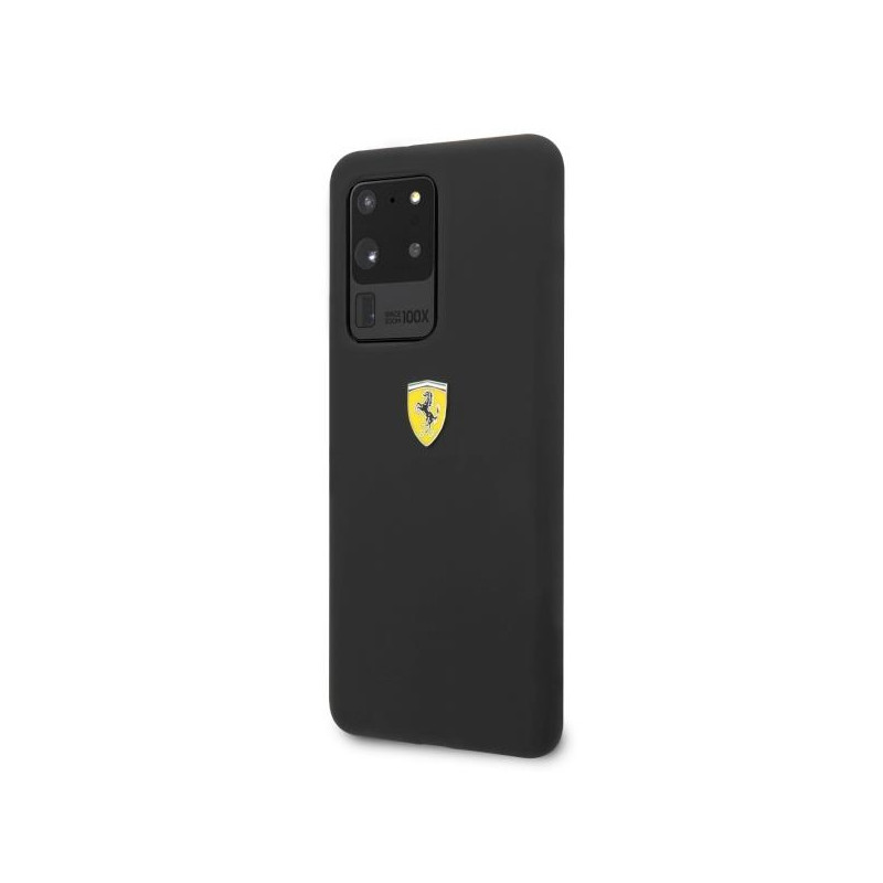 Ferrari silikoninis dėklas Samsung Galaxy S20 Ultra - juodas
