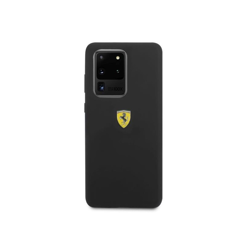 Ferrari silikoninis dėklas Samsung Galaxy S20 Ultra - juodas