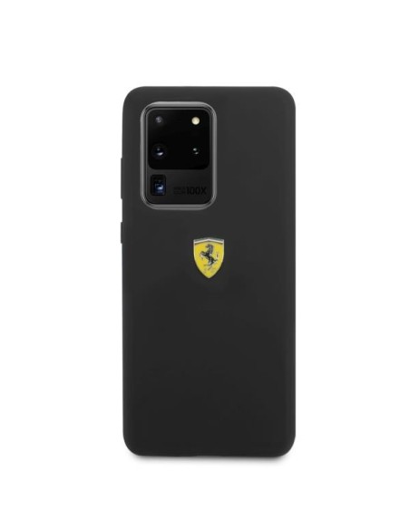 Ferrari silikoninis dėklas Samsung Galaxy S20 Ultra - juodas