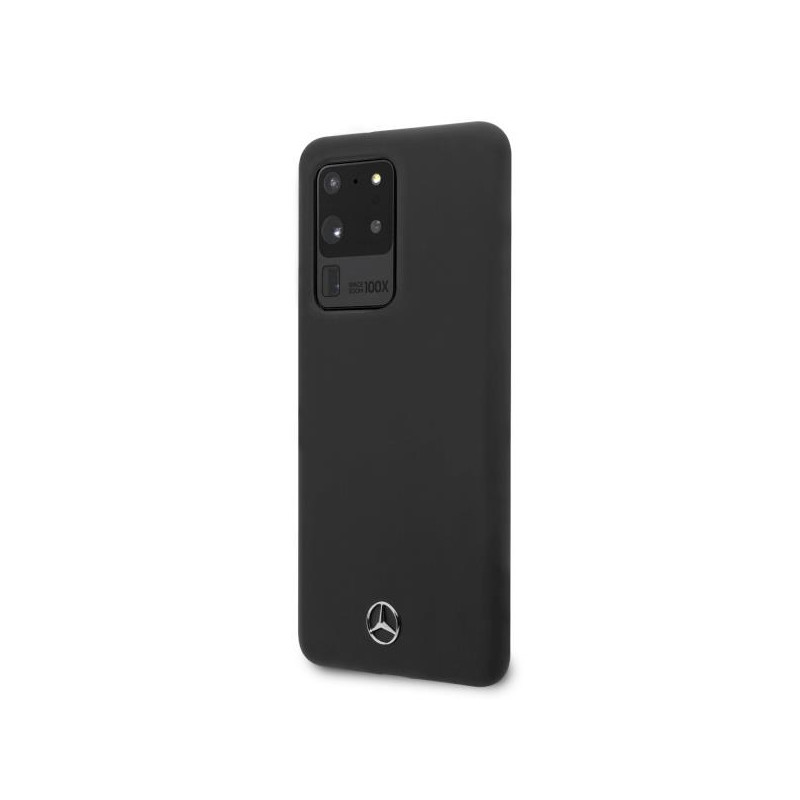 Mercedes Silicone Line dėklas Samsung Galaxy S20 Ultra - juodas