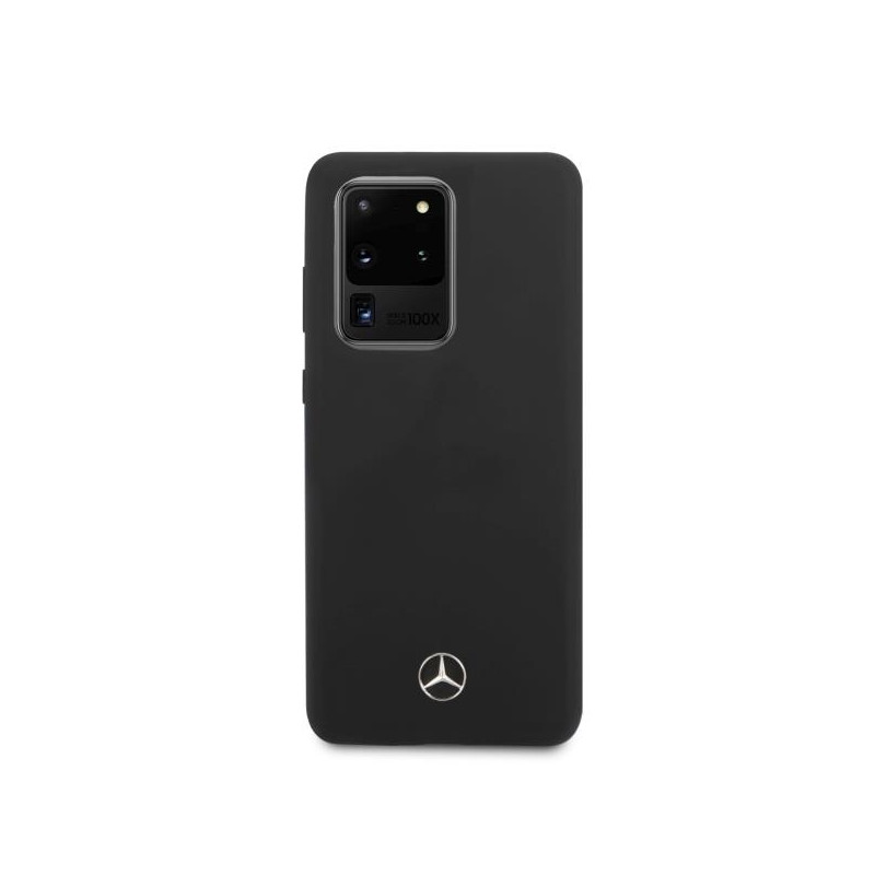 Mercedes Silicone Line dėklas Samsung Galaxy S20 Ultra - juodas