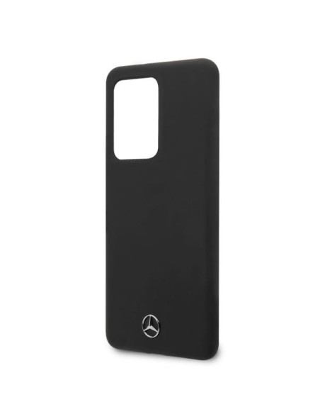 Mercedes Silicone Line dėklas Samsung Galaxy S20 Ultra - juodas Mercedes Silicone Line dėklas Samsung Galaxy S20 Ultra - juodas