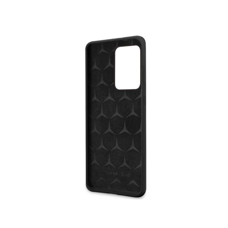 Mercedes Silicone Line dėklas Samsung Galaxy S20 Ultra - juodas