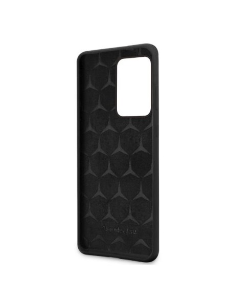 Mercedes Silicone Line dėklas Samsung Galaxy S20 Ultra - juodas Mercedes Silicone Line dėklas Samsung Galaxy S20 Ultra - juodas