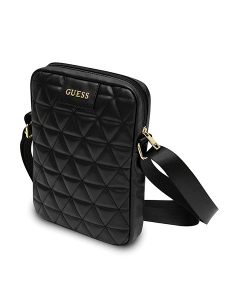 Guess Dygsniuotas krepšys 10" planšetei - juodas Guess Dygsniuotas krepšys 10" planšetei - juodas