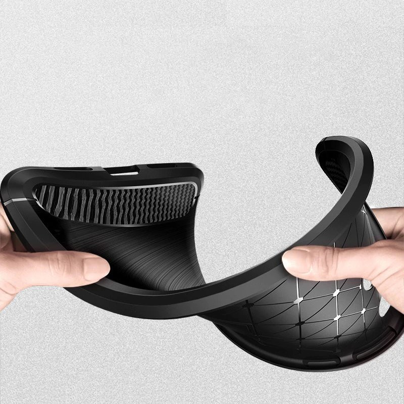 Carbon Case lankstus dangtelis iPhone 12 mini juodas