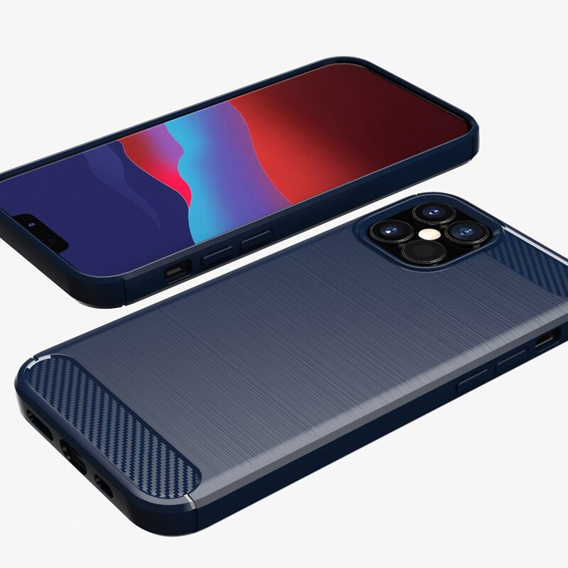 Carbon Case lankstus dangtelis iPhone 12 Pro Max juodas