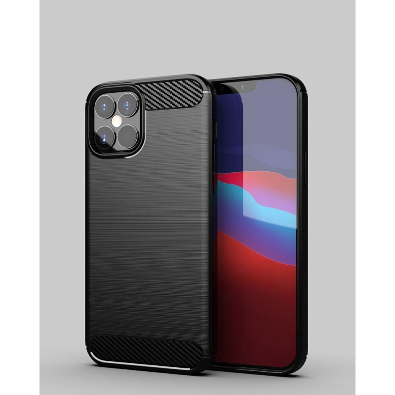 Carbon Case lankstus dangtelis iPhone 12 Pro Max juodas