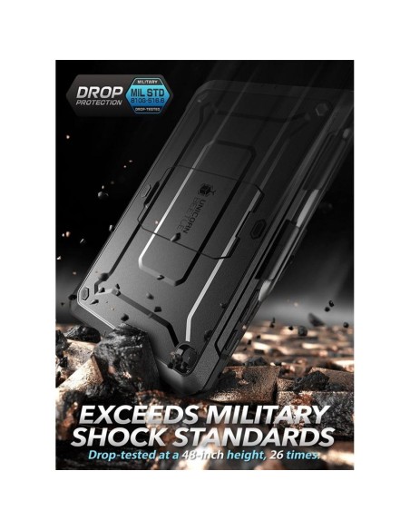 Supcase Unicorn Beetle Pro dėklas, skirtas Samsung Galaxy Tab S6 Llite 10.4& 39 & 39 2020/ 2022 – juodas