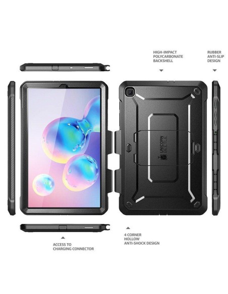 Supcase Unicorn Beetle Pro dėklas, skirtas Samsung Galaxy Tab S6 Llite 10.4& 39 & 39 2020/ 2022 – juodas