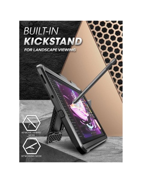 Supcase Unicorn Beetle Pro dėklas, skirtas Samsung Galaxy Tab S6 Llite 10.4& 39 & 39 2020/ 2022 – juodas