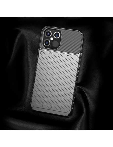Thunder Case, lankstus šarvuotas dėklas, dangtelis iPhone 12 Pro Max, mėlynas Thunder Case, lankstus šarvuotas dėklas, dangtelis iPhone 12 Pro Max, mėlynas
