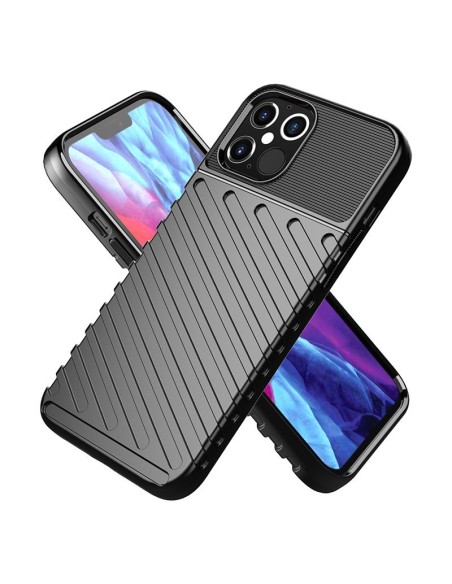 Thunder Case, lankstus šarvuotas dėklas, dangtelis iPhone 12 Pro Max, mėlynas Thunder Case, lankstus šarvuotas dėklas, dangtelis iPhone 12 Pro Max, mėlynas