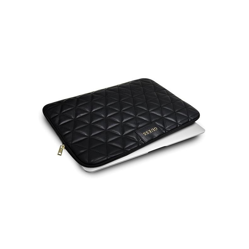 Guess Dygsniuotas dangtelis 13" nešiojamam kompiuteriui - juodas