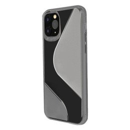 S-Case lankstus dėklo dangtelis Huawei P40 Lite E juodas