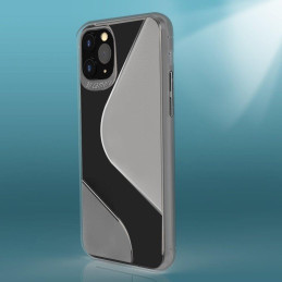 S-Case lankstus dėklo dangtelis Huawei P40 Lite E juodas