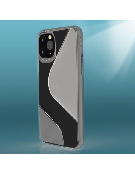 S-Case lankstus dėklo dangtelis Huawei P40 Lite E juodas