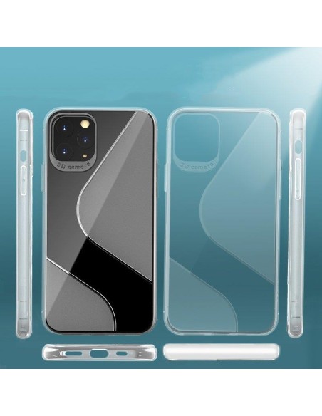 S-Case lankstus dėklo dangtelis Huawei P40 Lite E juodas