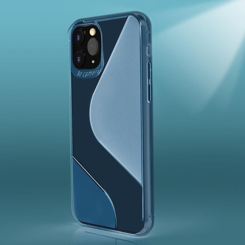 S-Case lankstus dėklo dangtelis, skirtas Huawei P40 Lite E mėlynas