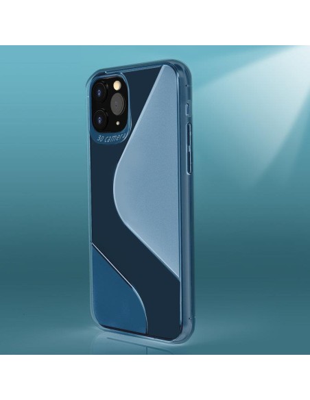 S-Case lankstus dėklo dangtelis, skirtas Huawei P40 Lite E mėlynas